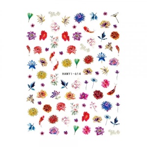Abtibilduri Unghii SensoPRO Milano Flower Box, model HANYI-614 - Img 2