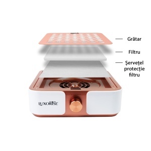Aspirator Praf Unghii 60W Air MAX Elite - LUXORISE, Rose Gold - Img 5