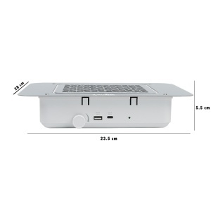 Aspirator Praf Unghii Incorporabil DeskAir PRO 48W - LUXORISE, White - Img 5