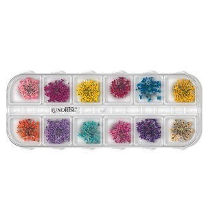 Flori Uscate Unghii LUXORISE - Flower Romance, 12 modele