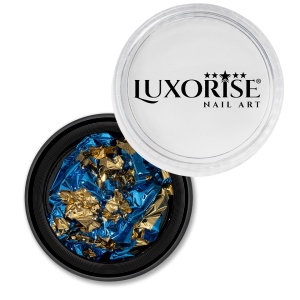 Foita Unghii Unique Blue & Gold #04, LUXORISE - Img 2