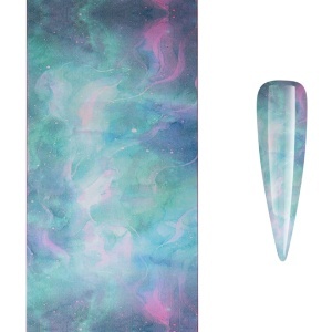Folie Transfer Unghii LUXORISE Turquoise Watters #304 - Img 2
