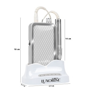Freza Unghii Portabila QuantumX Elite 35.000RPM - LUXORISE, Silver - Img 6