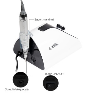 Freza unghii profesionala Energy Elite - LUXORISE , 35.000 RPM, White - Img 8
