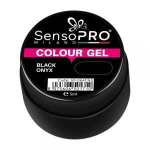 Gel UV Colorat Black Onyx 5ml, SensoPRO Milano - Img 3