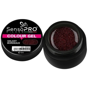 Gel UV Colorat Galaxy Bordeaux 5ml, SensoPRO Milano - Img 1