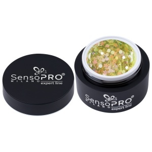 Gel UV Transparent Bloom Dream, SensoPRO Milano Expert Line - Butterfly Party 5ml - Img 4