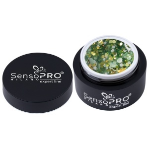 Gel UV Transparent Bloom Dream, SensoPRO Milano Expert Line - Glitz Style 5ml - Img 3