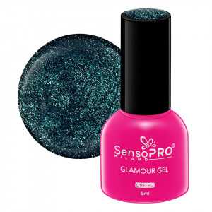 Oja Semipermanenta Glamour Gel SensoPRO Milano - #57 Emerald Palace, 8ml