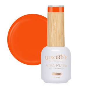 Oja Semipermanenta Hema Free LUXORISE Viva Pure - Fiery Orange 10ml