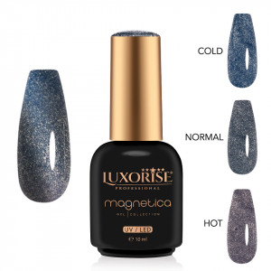 Oja Semipermanenta LUXORISE MAGNETICA - ThermoCharm, Celestial Fantasy 10ml - Img 2