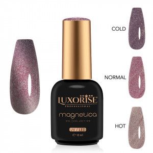 Oja Semipermanenta LUXORISE MAGNETICA - ThermoCharm, Lilac Enigma 10ml - Img 2