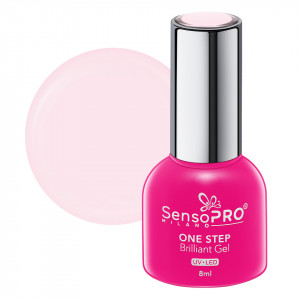 Oja Semipermanenta One Step Brilliant Gel SensoPRO Milano - #110 Crushing Nude, 8ml