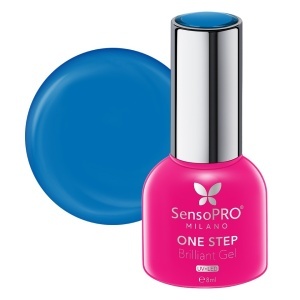 Oja Semipermanenta One Step Brilliant Gel SensoPRO Milano - #114 Waterfall Sky, 8ml