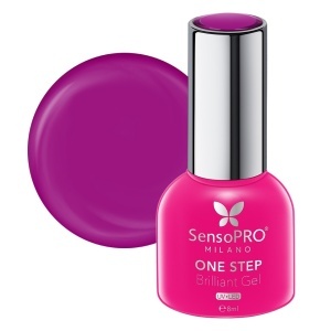 Oja Semipermanenta One Step Brilliant Gel SensoPRO Milano - #63 Imperial Fuchsia, 8ml