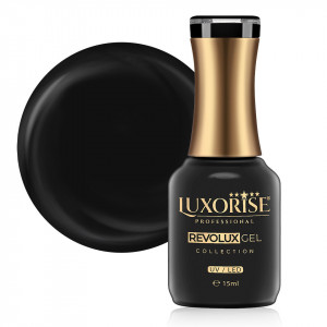 Oja Semipermanenta Revolux LUXORISE, Iconic Black 15ml