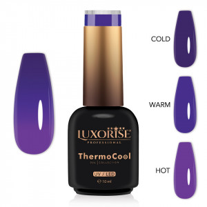 Oja Semipermanenta Termica 3 Culori LUXORISE ThermoCool, After Party 10ml - Img 2