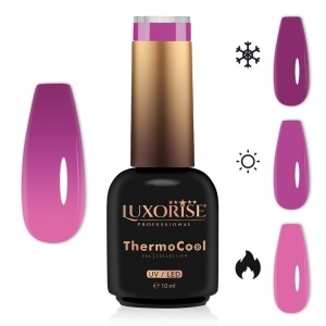 Oja Semipermanenta Termica 3 Culori LUXORISE ThermoCool, Dolly Grace 10ml
