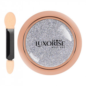Pigment Unghii LUXORISE Mirror Powder, Silver - Img 2