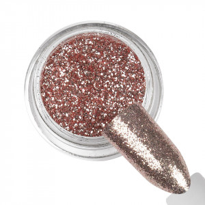 Pigment Unghii LUXORISE Platinum, Shimmer Brown Red - Img 2