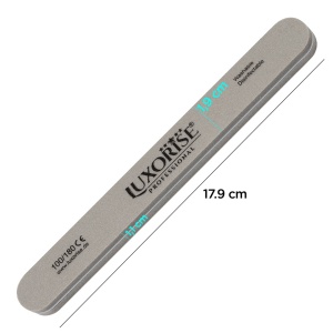 Pila Unghii Lavabila Dreapta 100/180 LUXORISE, Gri - Img 2