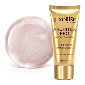 Polygel LUXORISE ARCHITEX PRO - Divine Sheen Collection, Champagne Pearl, 50ml