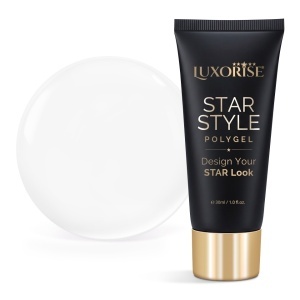 Polygel LUXORISE STAR STYLE - STAR ICON Collection, Milky White, 30ml