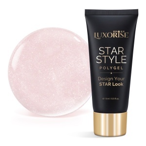 Polygel LUXORISE STAR STYLE - STAR SIGNATURE Collection, Exquisite Nude, 15ml