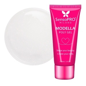 Polygel MODELLA SensoPRO Milano - Silver Pearl, 30ml