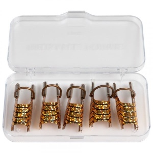 Sabloane Unghii Reutilizabile SensoPRO Milano Set 5 buc, Gold - Img 3