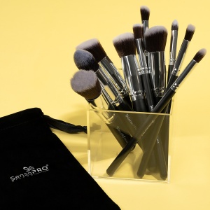 Set 10 Pensule Machiaj Profesionale SensoPRO Milano, Classy Black + CADOU - Img 2