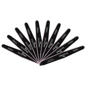 Set 10 Pile Unghii SensoPRO Milano, Picatura granulatia 100/180, negru
