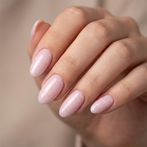 Shimmer Rubber Base SensoPRO Milano 10ml, Rare Rose Shimmer Silver #06 - Img 2