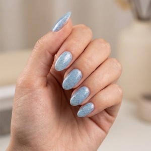 Shimmer Rubber Base SensoPRO Milano 10ml, Spoty Sky #52 - Img 2