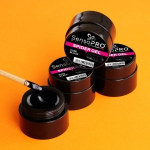 Spider Gel SensoPRO Milano Pure Black, 5 ml - Img 5