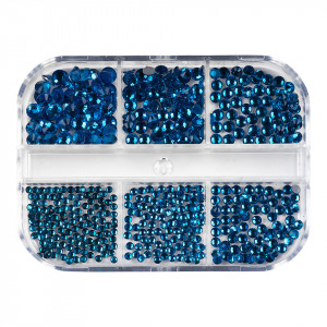 Strasuri Unghii LUXORISE Delirious Sapphire, 6 modele - Img 2