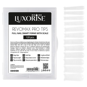 Tipsuri Reutilizabile REVOMAX PRO TIPS LUXORISE Full Nail pentru Polygel si gel, 120 buc - Img 2