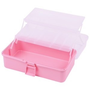 Cutie Cosmetica Compartimentata Rose cu Doua Sertare si Maner, SensoPRO Milano - Img 3