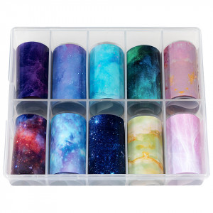 Folie Transfer LUXORISE #12 Cosmos, Set 10 buc