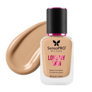 Fond de ten Love My Skin, cu vitamina E, SensoPRO Milano, S06 Medium Neutral
