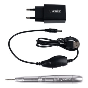 Freza Unghii cu Capat USB Titanium Travel - LUXORISE, Silver - Img 4