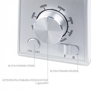 Freza unghii profesionala brushless Titanium TURBO - LUXORISE , 35.000 RPM - Img 6