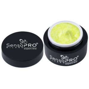 Gel Constructie Unghii Expert Line FrostedConfetti, SensoPRO Milano - Melon 15ml - Img 2