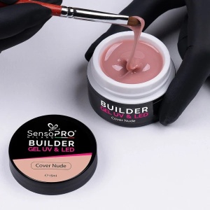 Gel Constructie Unghii SensoPRO Milano - Cover Nude 15ml - Img 4