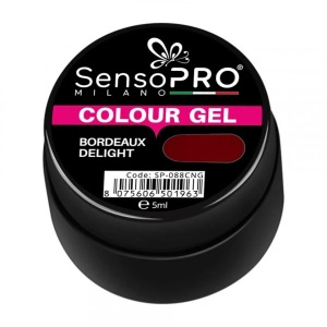 Gel UV Colorat Bordeaux Delight 5ml, SensoPRO Milano - Img 3