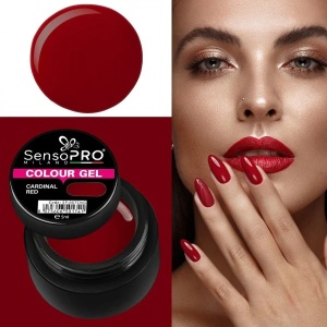 Gel UV Colorat Cardinal Red 5ml, SensoPRO Milano - Img 2