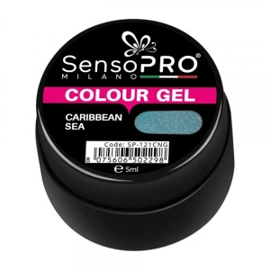 Gel UV Colorat Caribbean Sea 5ml, SensoPRO Milano - Img 4