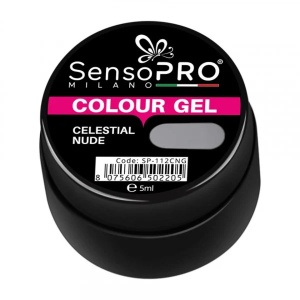Gel UV Colorat Celestial Nude 5ml, SensoPRO Milano - Img 3