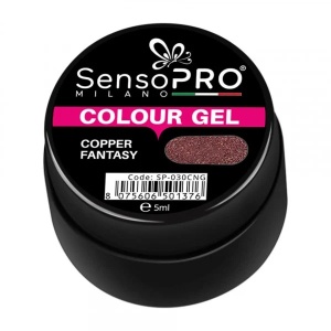 Gel UV Colorat Copper Fantasy 5ml, SensoPRO Milano - Img 2