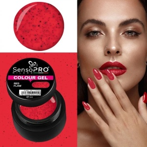 Gel UV Colorat Red Flaw 5ml, SensoPRO Milano - Img 3
